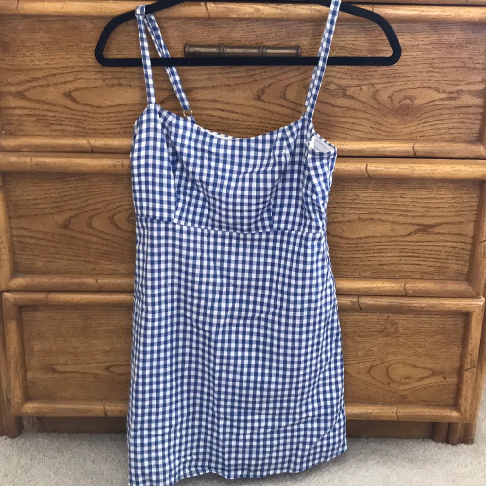 Blue gingham dress from Isabel’s Closet